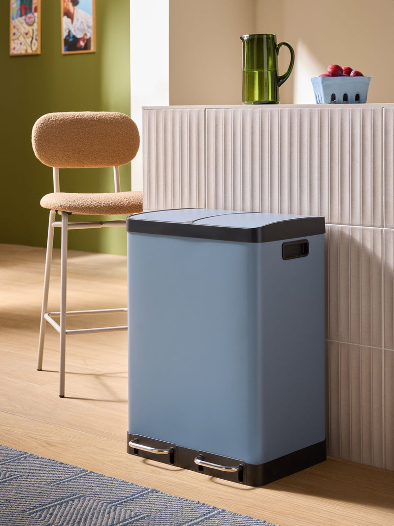 MADE.COM Terracotta 60 litre recycling and waste bin, imported from the UK
