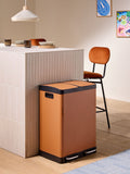 MADE.COM Terracotta 60 litre recycling and waste bin, imported from the UK