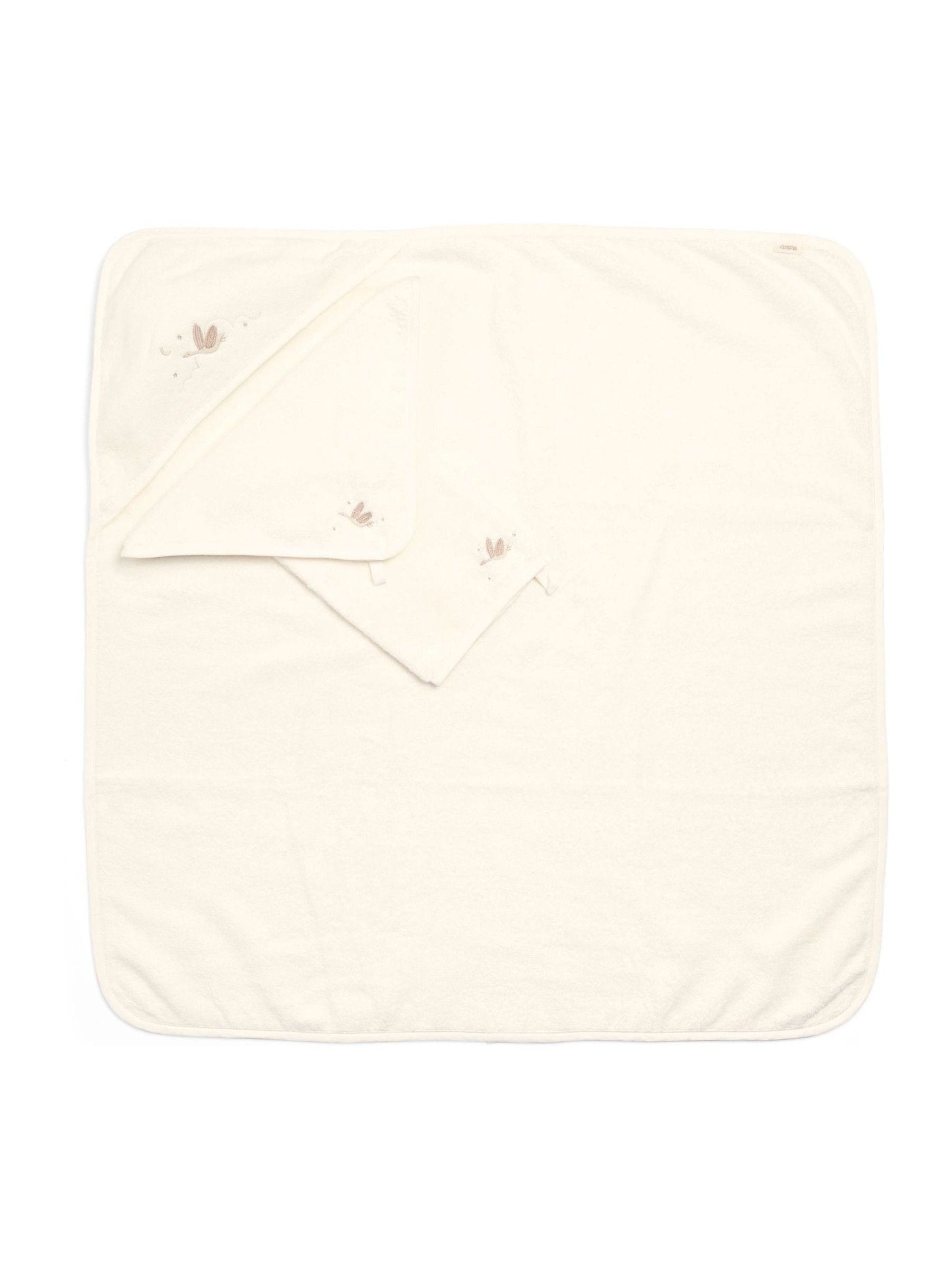 Mamas & Papas cream duckling baby towel set, UK version