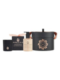 Noble Isle Rhubarb bath set with 250ml gel and 200g candle, imported from the UK