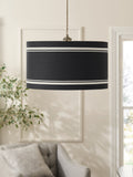 Sosandar black easyfit drum lampshade 40cm British brand