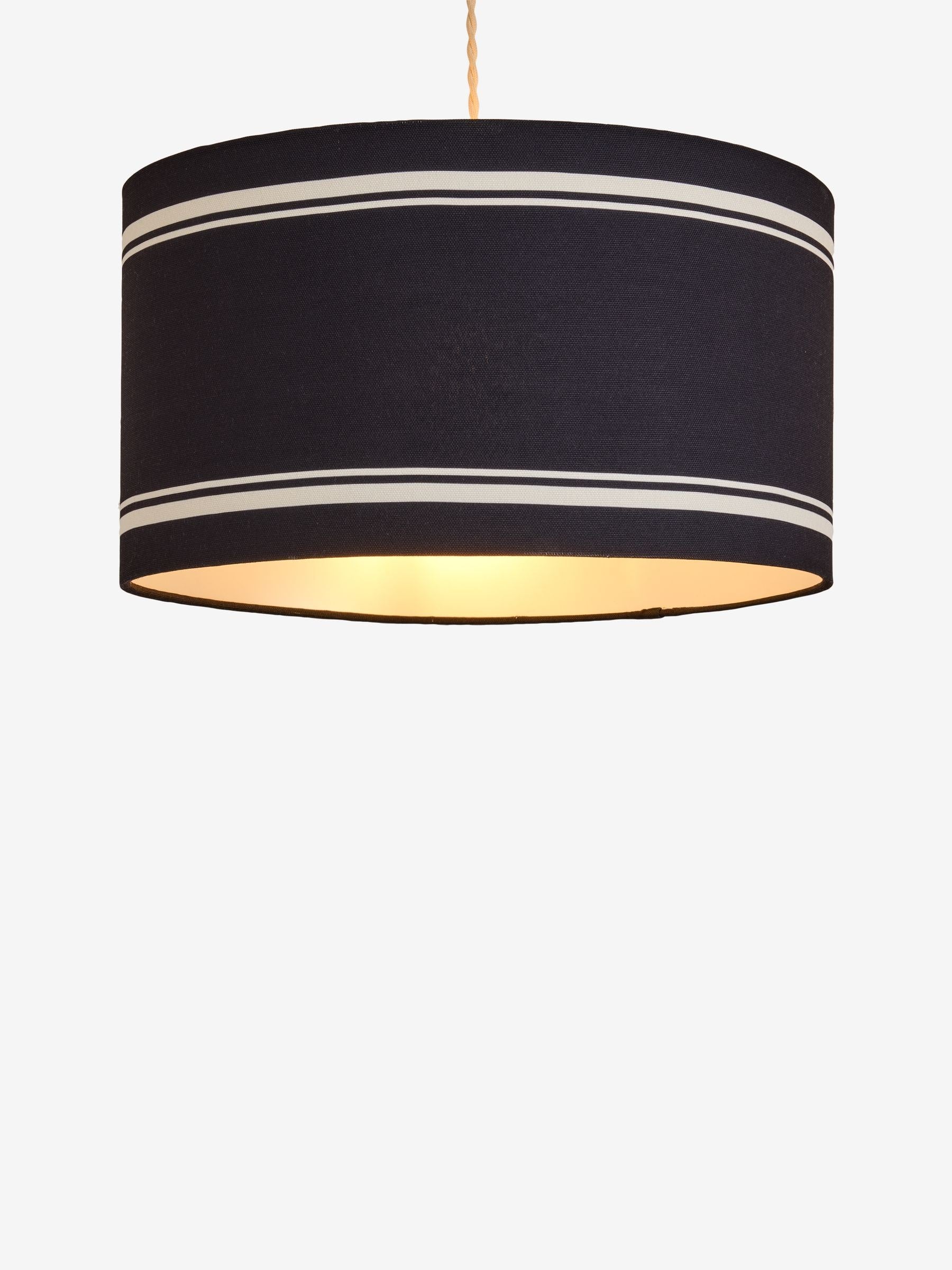 Sosandar black easyfit drum lampshade 40cm British brand