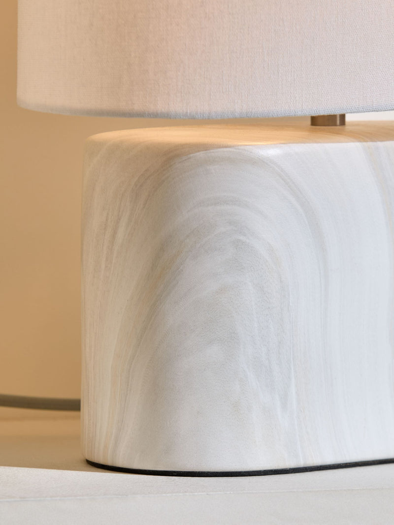 Sosandar marble effect ceramic table lamp, imported from the UK