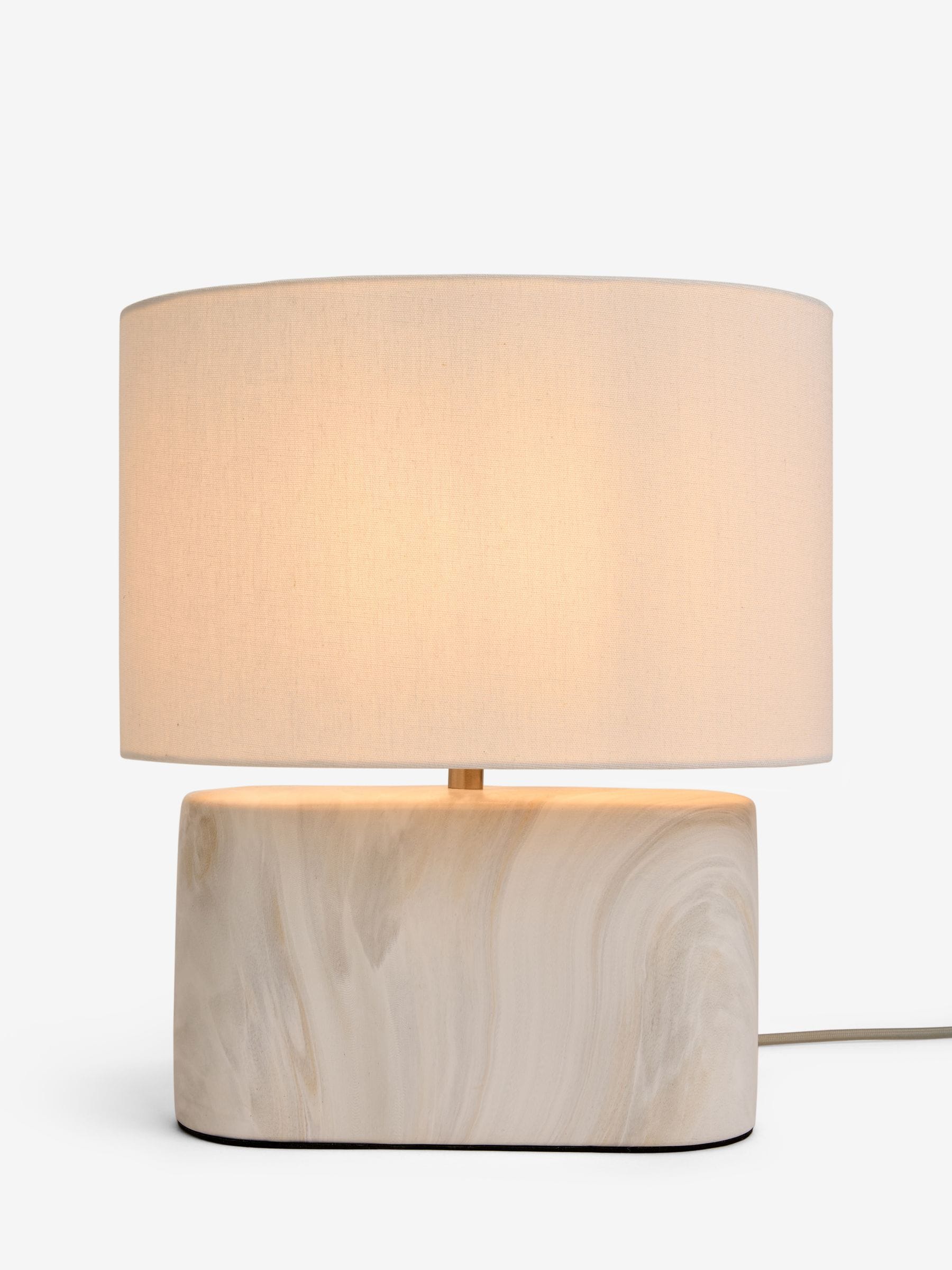 Sosandar marble effect ceramic table lamp, imported from the UK