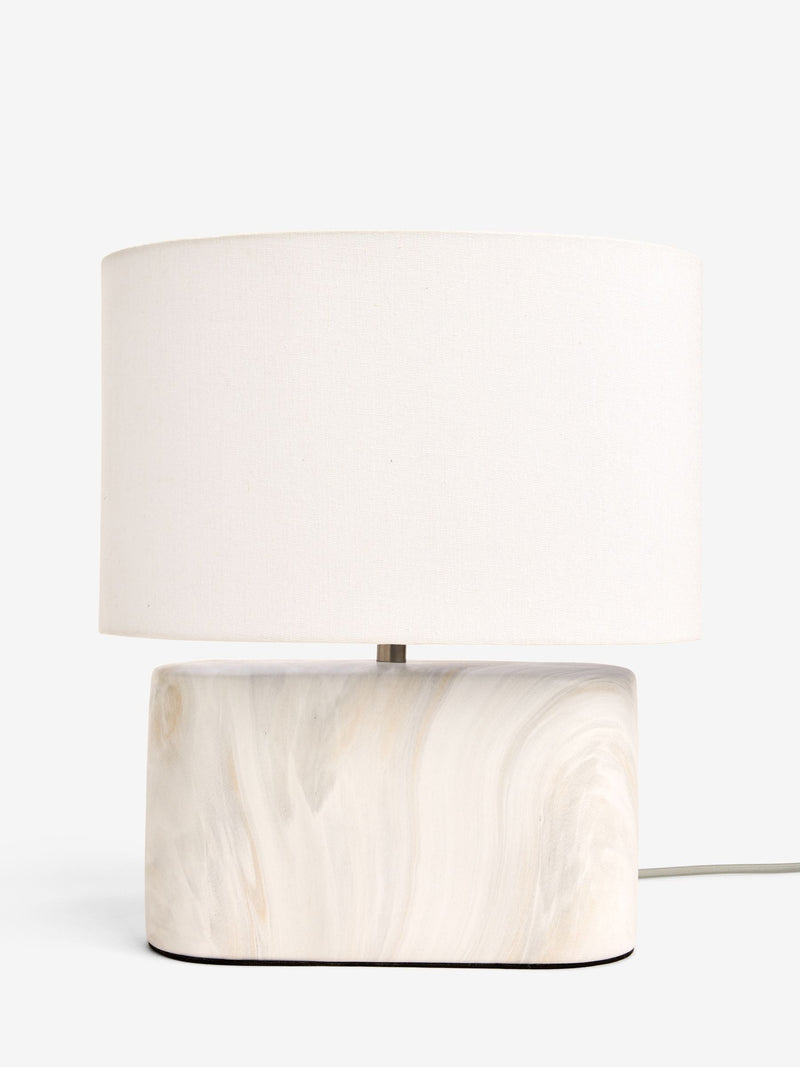 Sosandar marble effect ceramic table lamp, imported from the UK
