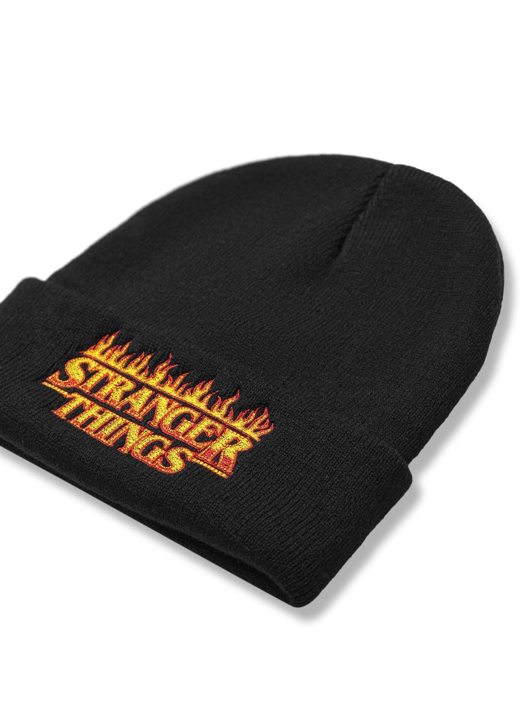 Vanilla Underground black Stranger Things beanie hat - British product