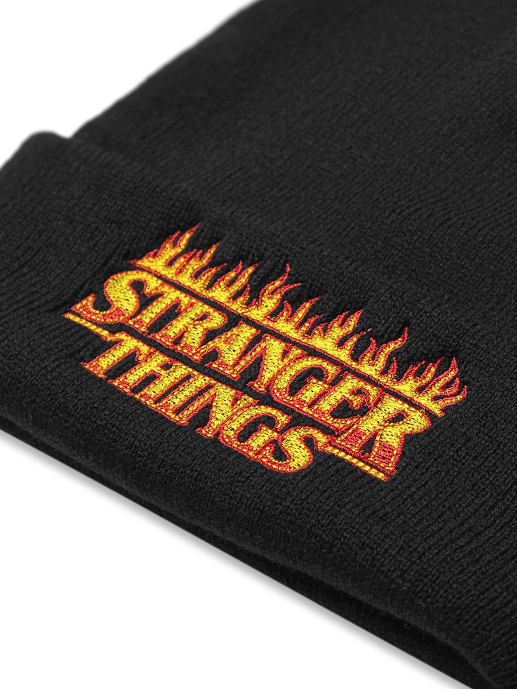 Vanilla Underground black Stranger Things beanie hat - British product