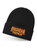 Vanilla Underground black Stranger Things beanie hat - British product