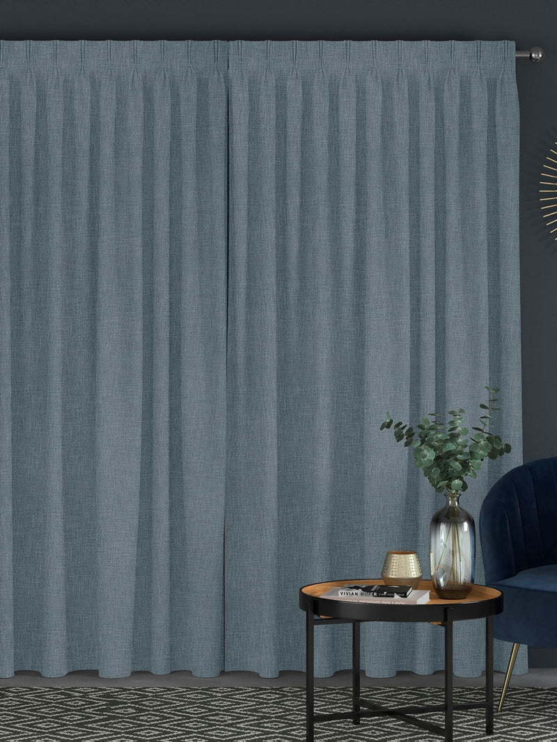 Next Danube Blue made to measure curtains - British product
