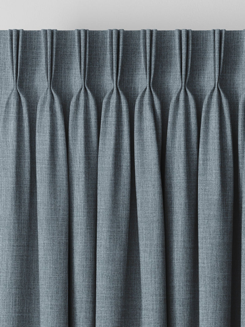 Next Danube Blue made to measure curtains - British product