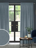 Next Danube Blue made to measure curtains - British product