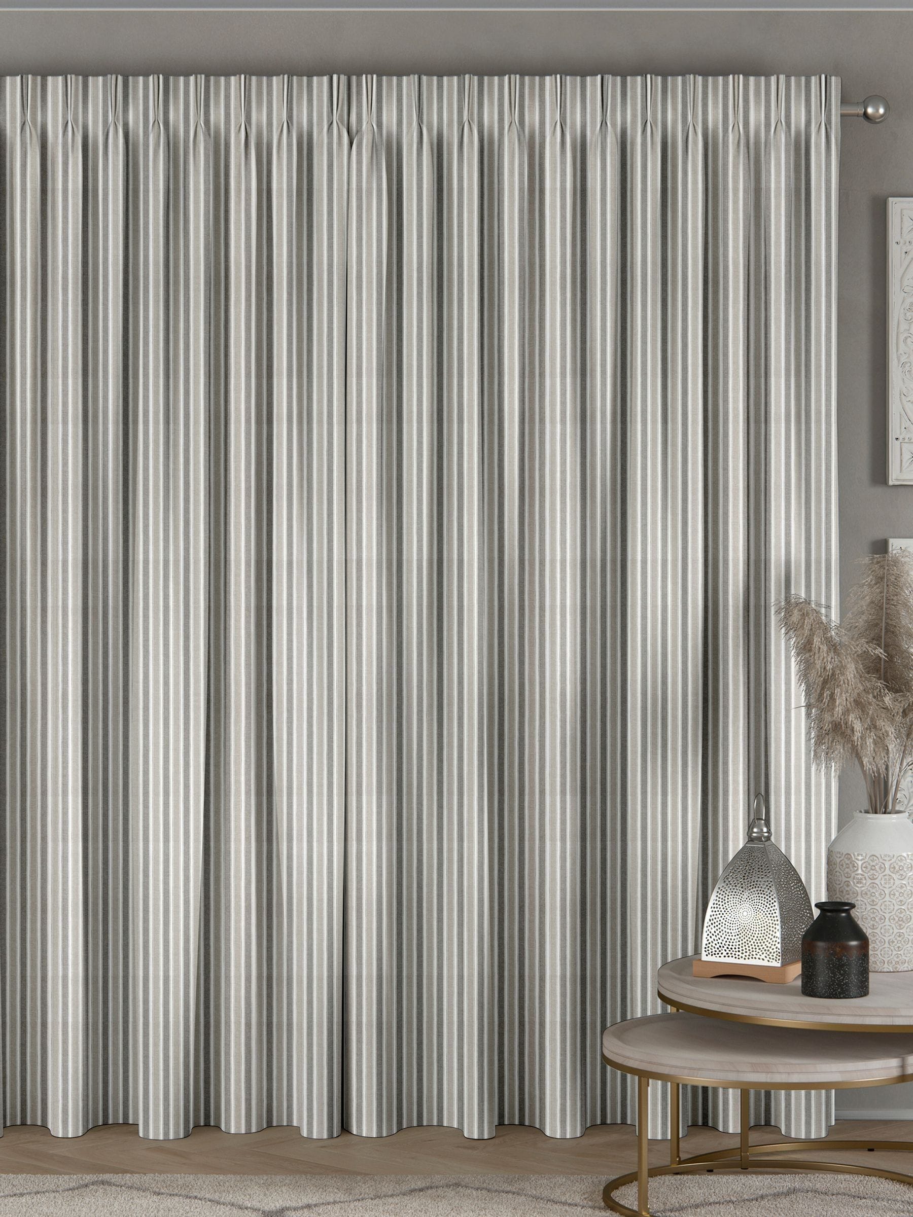 Next pebble grey Dendi made to measure curtains (British brand)