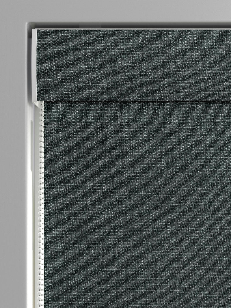 Next made to measure emerald green roman blind, imported from the UK