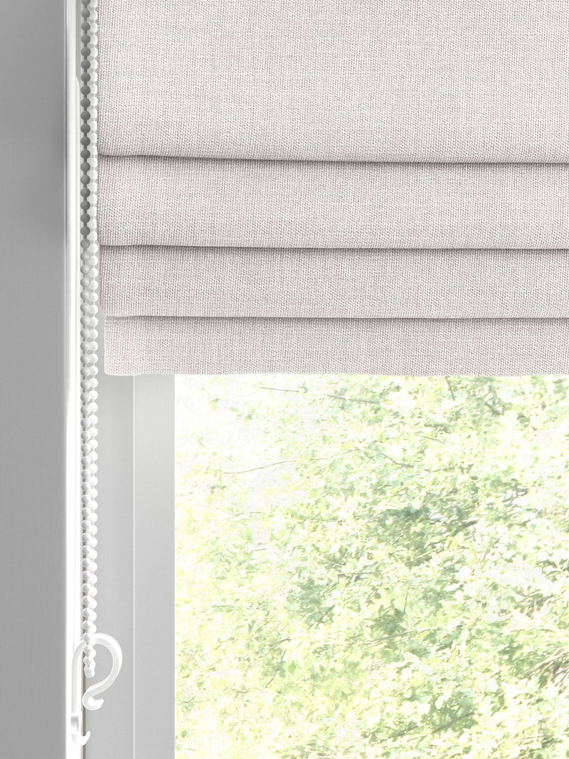 Next Roman blind pearl white slubby finish, imported from the UK