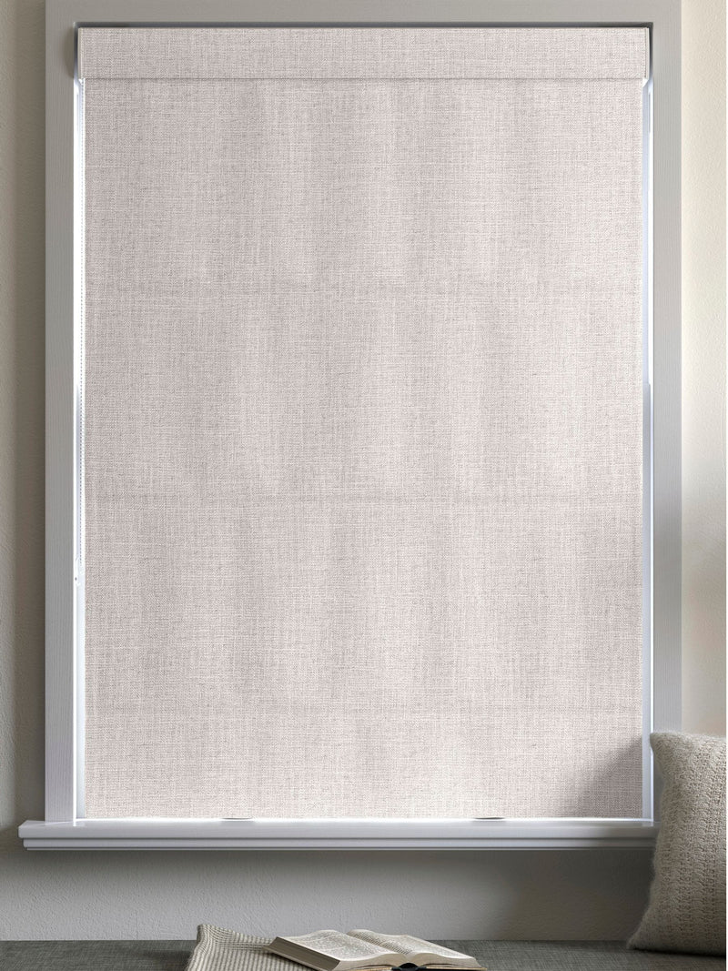 Next Roman blind pearl white slubby finish, imported from the UK