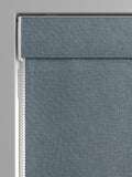 Next Danube Blue Viam roman blind blue woven fabric (British brand)