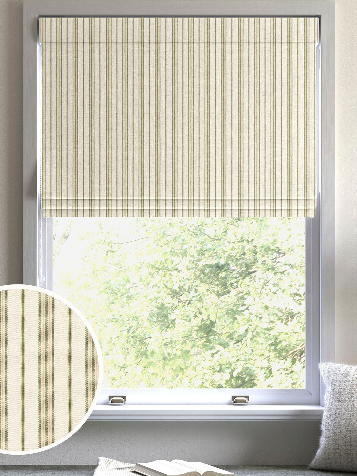 Next Sage Green Multa Roman Blind, UK version