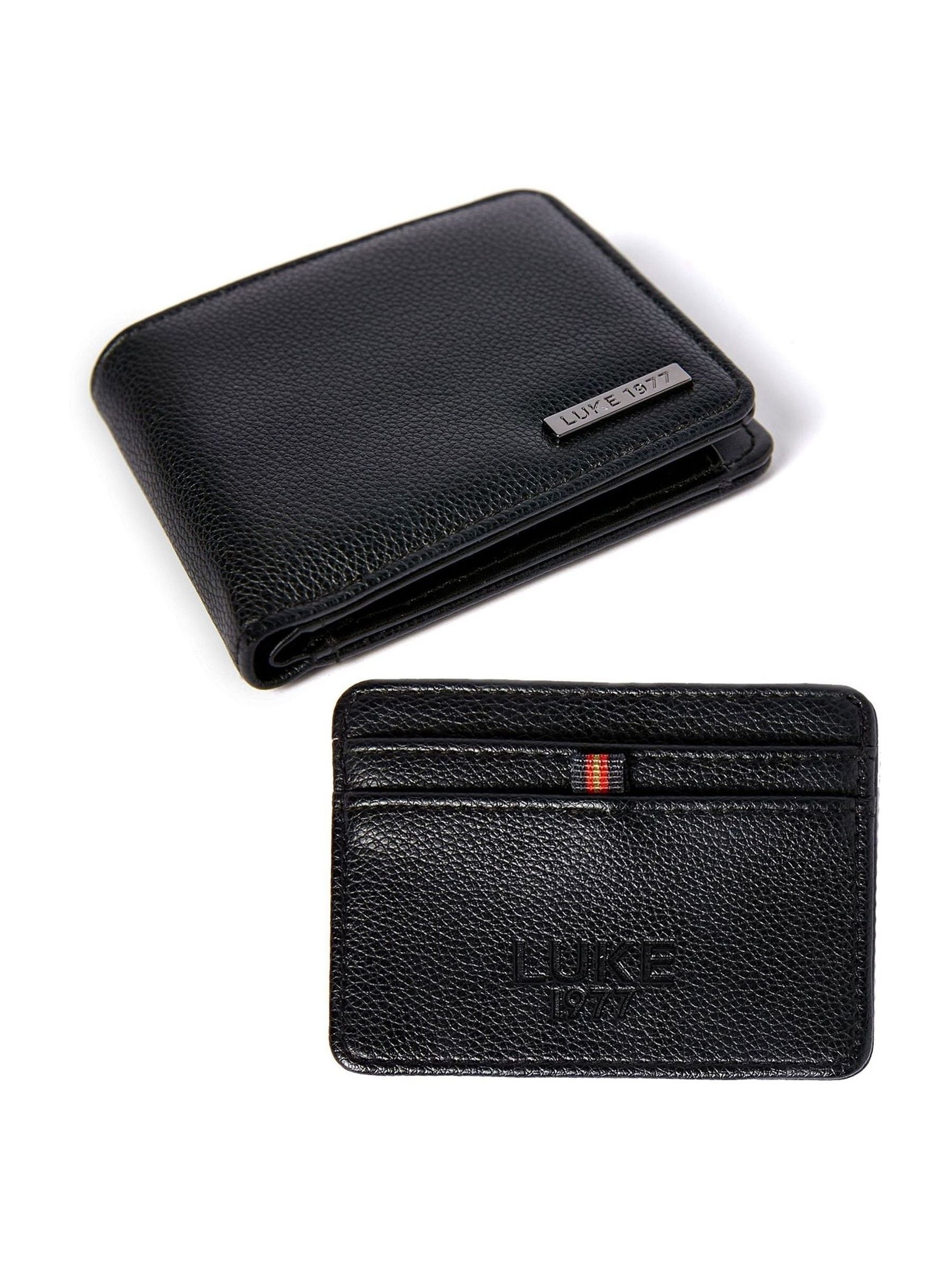 Luke 1977 Black Dover wallet and card holder set, imported from the UK