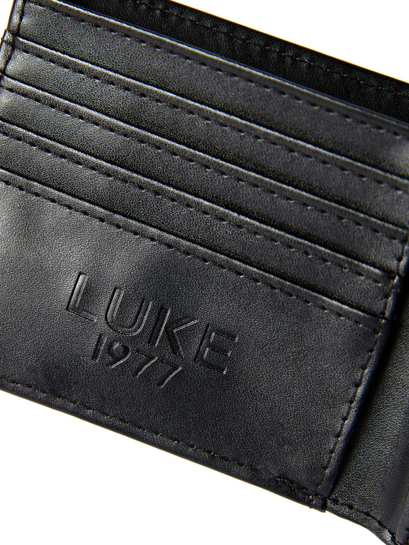 Luke 1977 Black Dover wallet and card holder set, imported from the UK