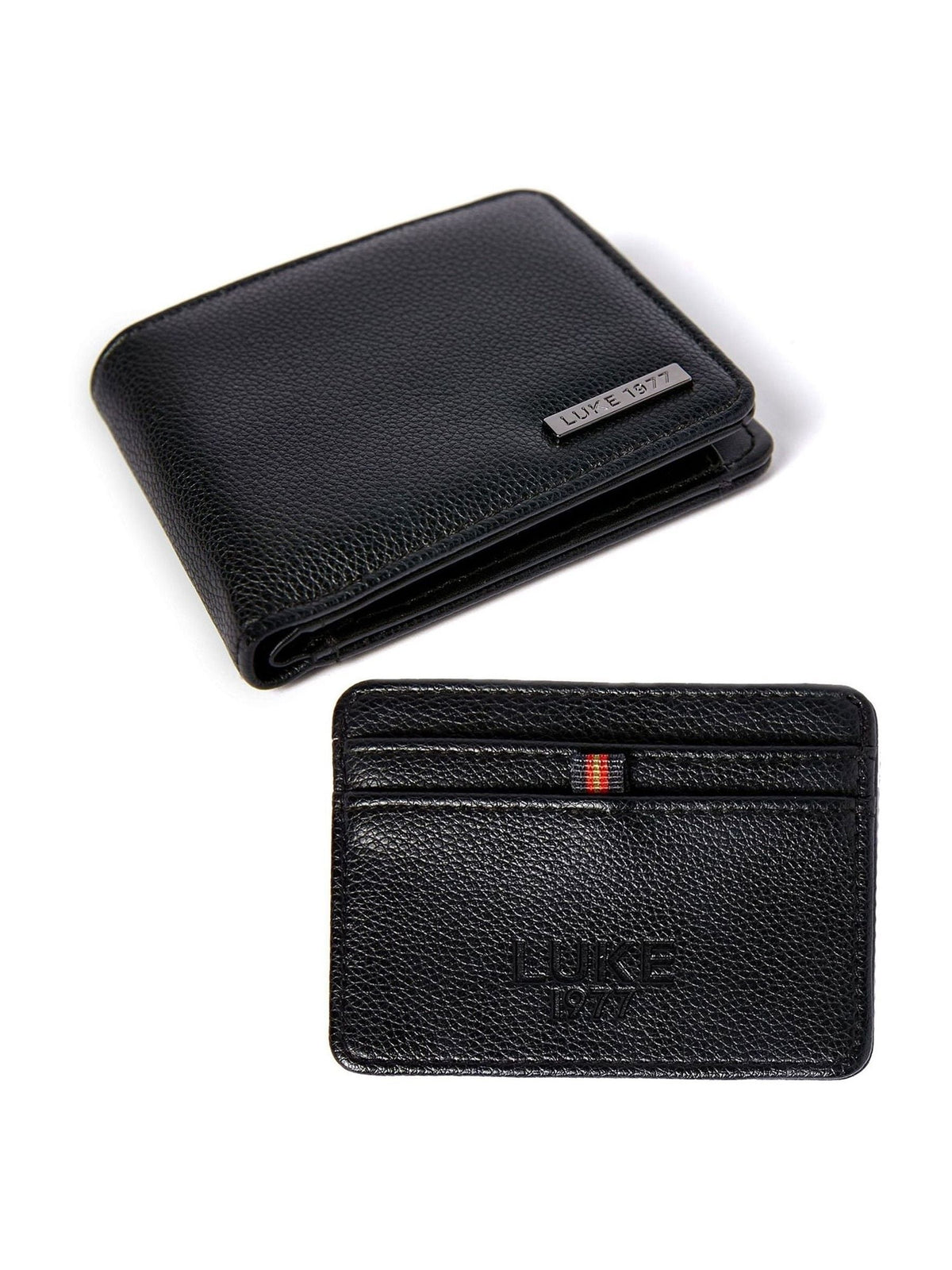 Luke 1977 Black Dover wallet and card holder set, imported from the UK