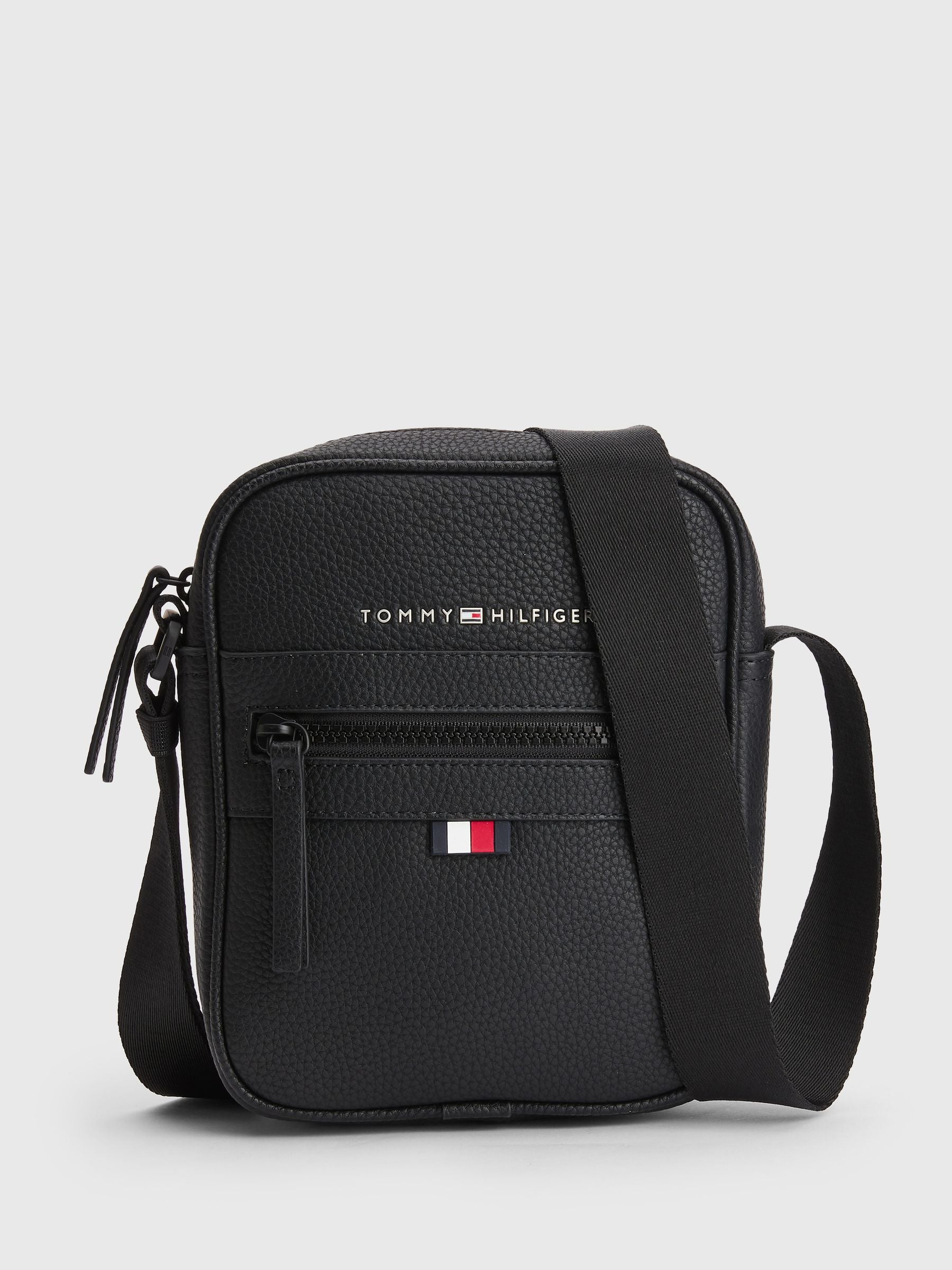 Tommy Hilfiger black small reporter bag, imported from the UK