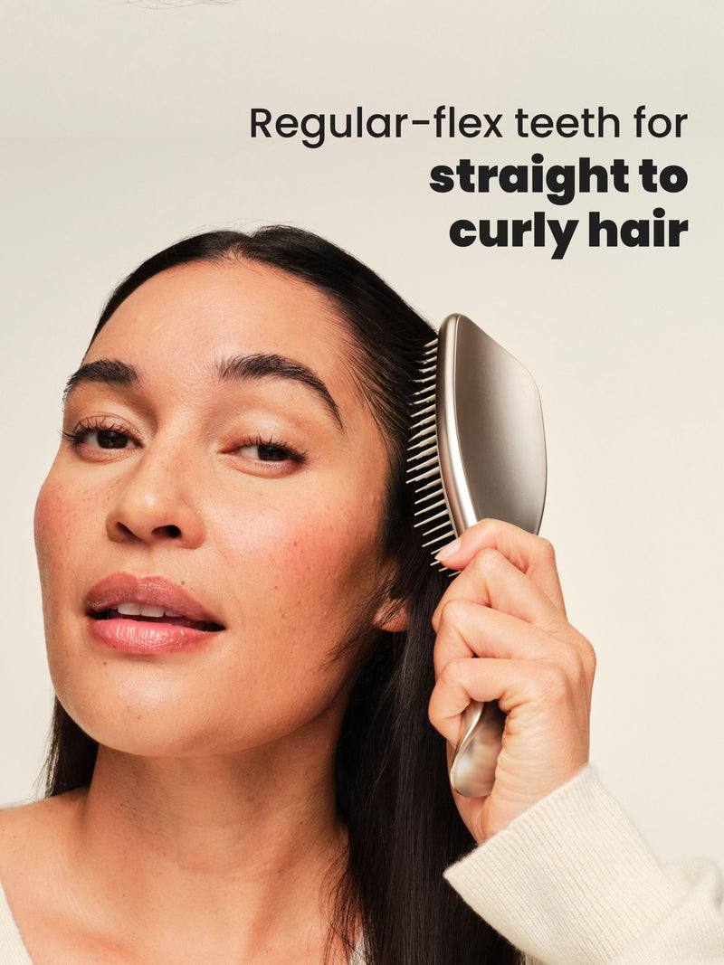 Tangle Teezer Champagne Gold Ultimate Detangler Chrome, imported from the UK