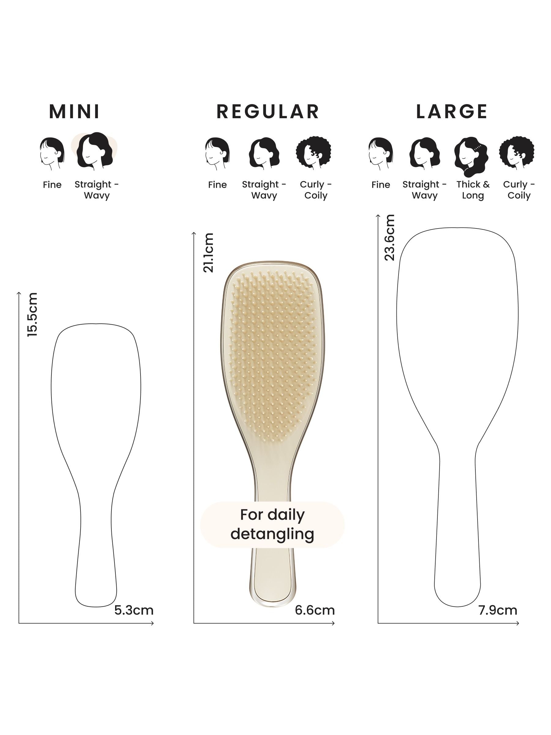 Tangle Teezer Champagne Gold Ultimate Detangler Chrome, imported from the UK