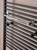 Oslo Chrom Magnetischer ausziehbarer Handtuchhalter 30 cm - Britisches Produkt