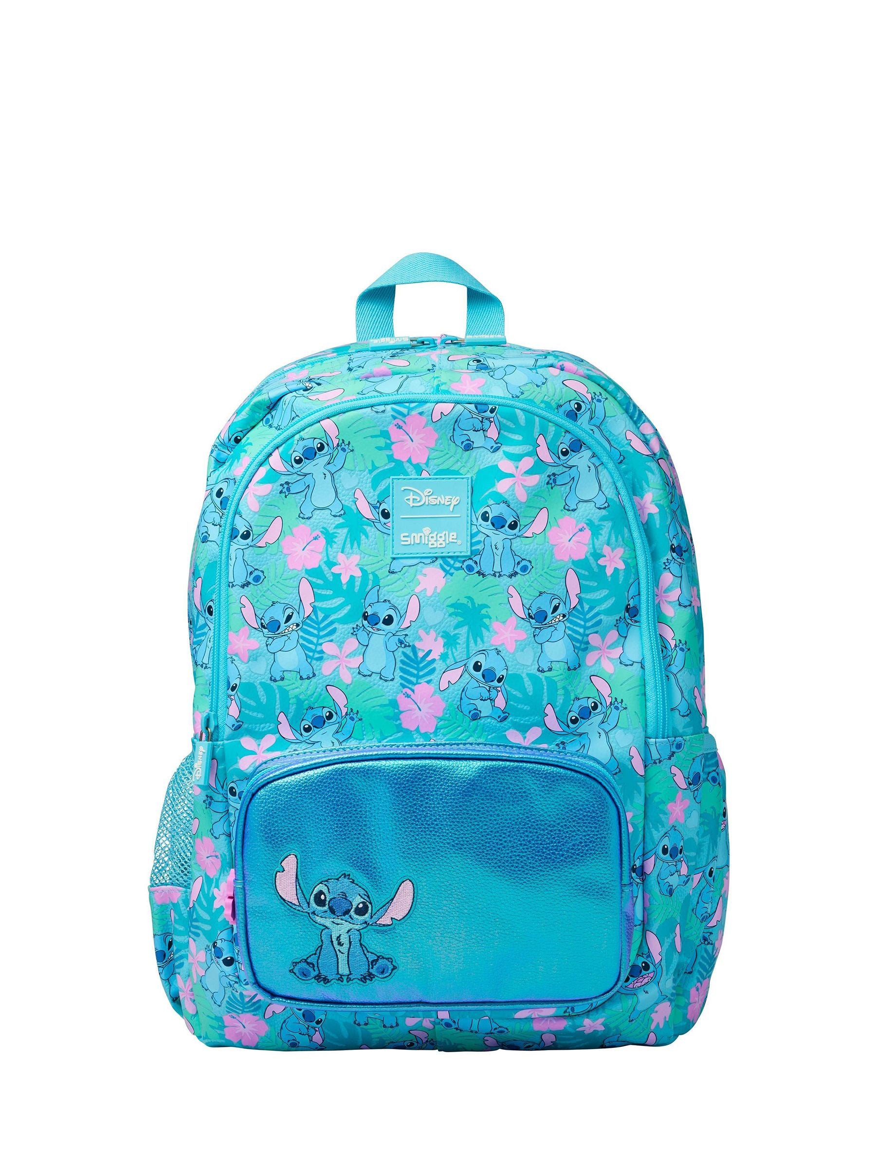 Smiggle Stitch classic backpack blue, UK version
