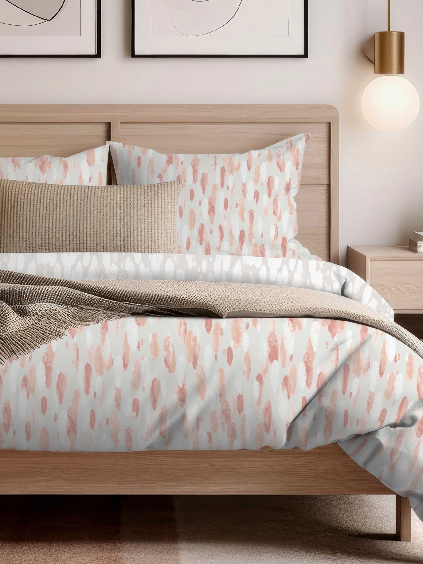 Copenhagen Home Pink Rayne Duvet Cover Set - British product