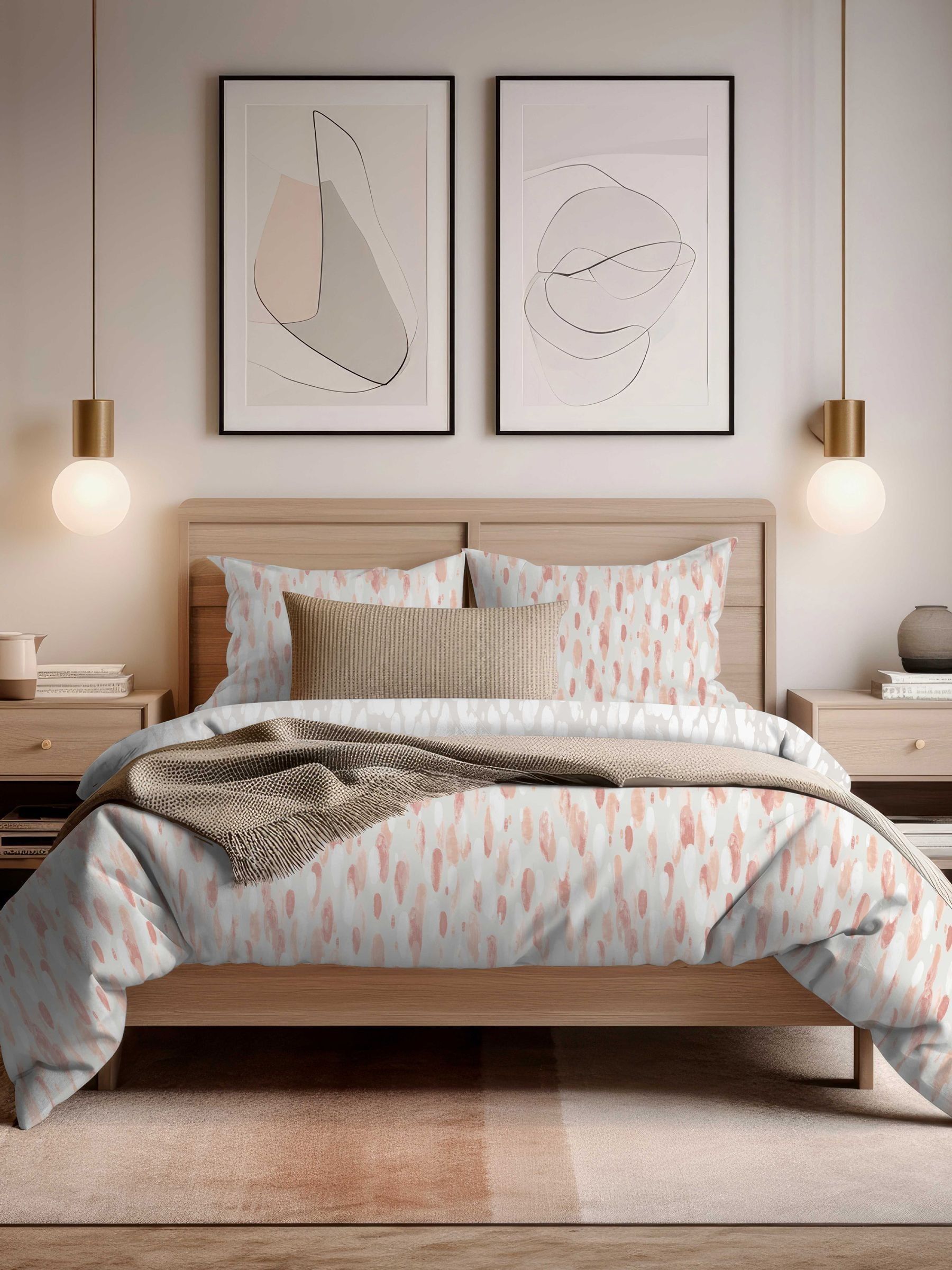 Copenhagen Home Pink Rayne Duvet Cover Set