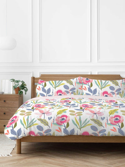 Next Copenhagen Home White Mia Floral Duvet Cover Set- Buy online at McGrocer