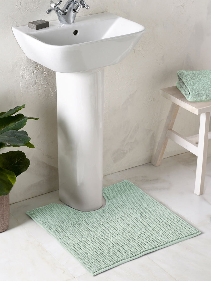 Sage Green Bobble Bath Mat