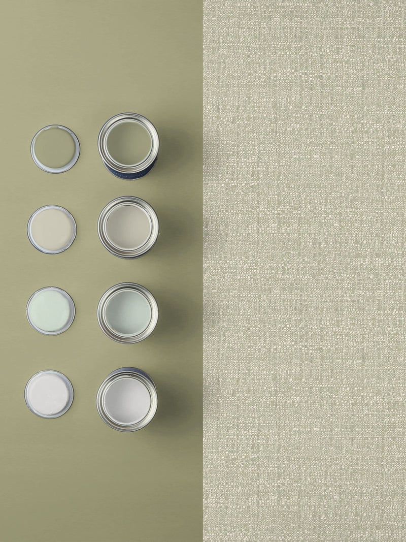 Graham & Brown sage wallpaper sample A4, UK version