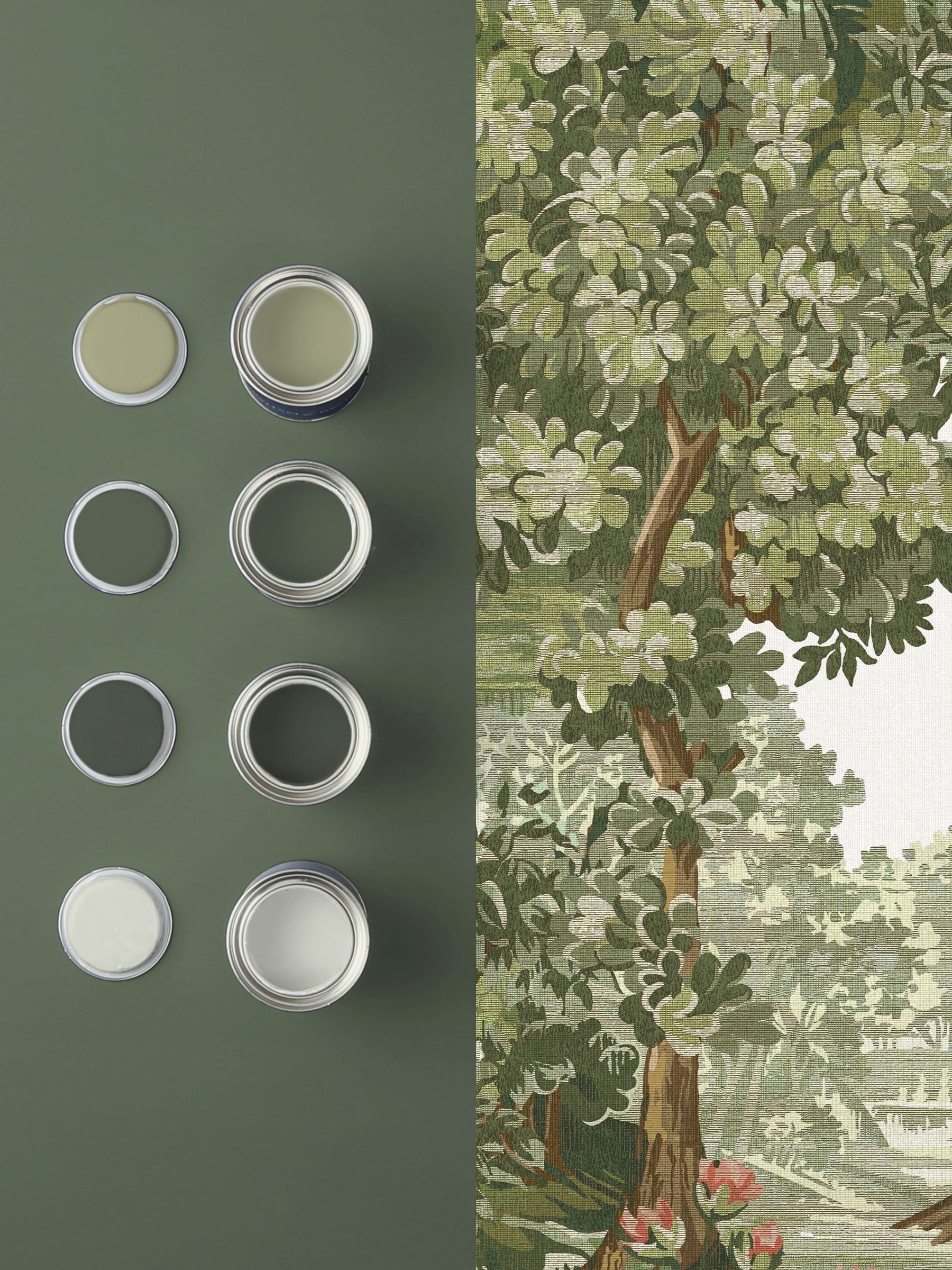 Graham & Brown Spring Sage wallpaper sample A4 (British brand)