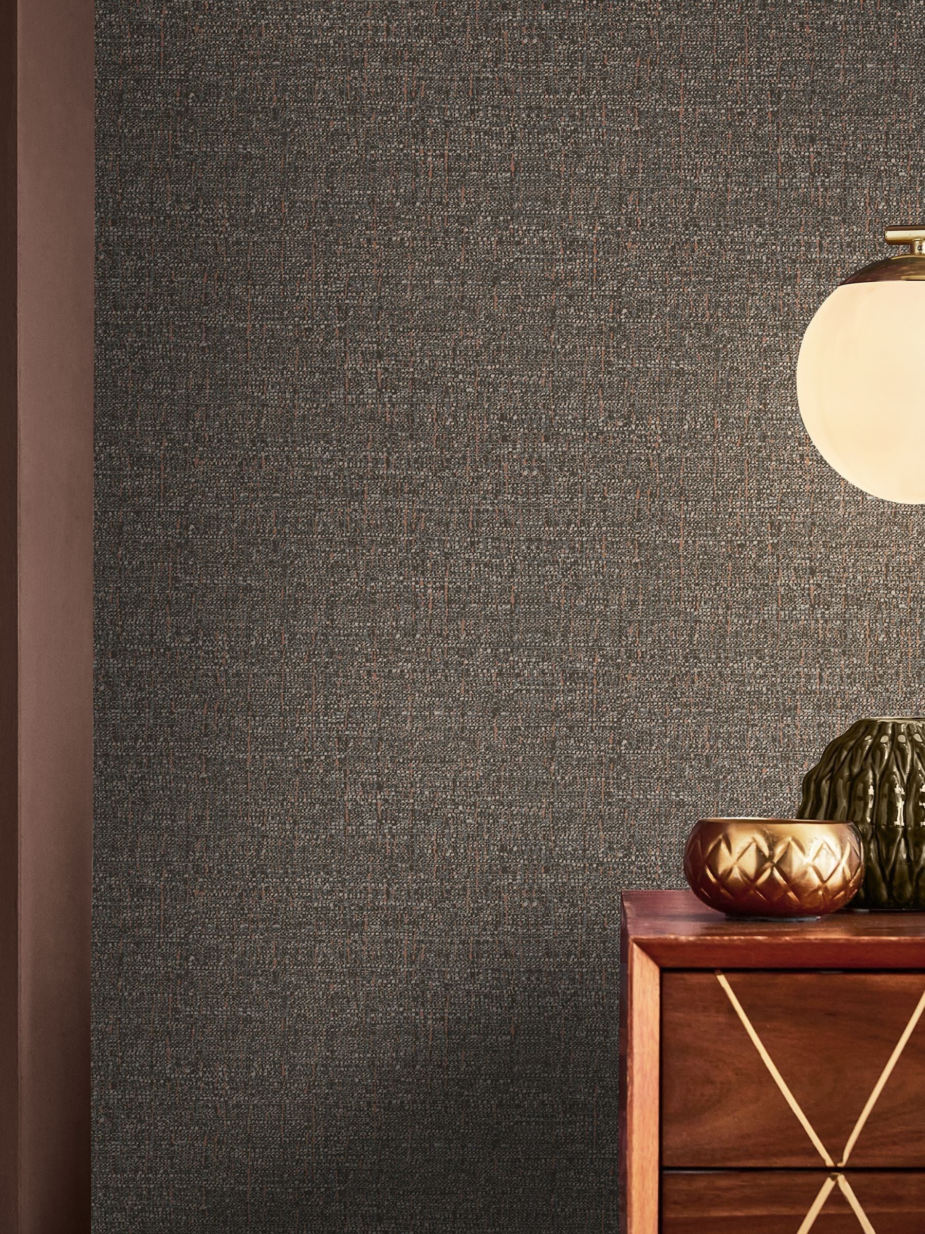 Graham & Brown Chocolate Albion Texture A4 wallpaper sample - British product