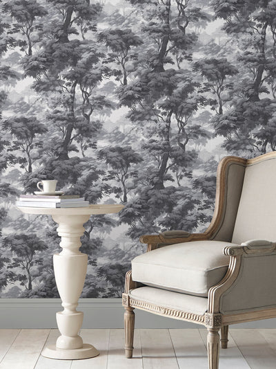 Next Graham & Brown Bobart's Garden Black/White A4 Wallpaper Sample- Buy online at McGrocer