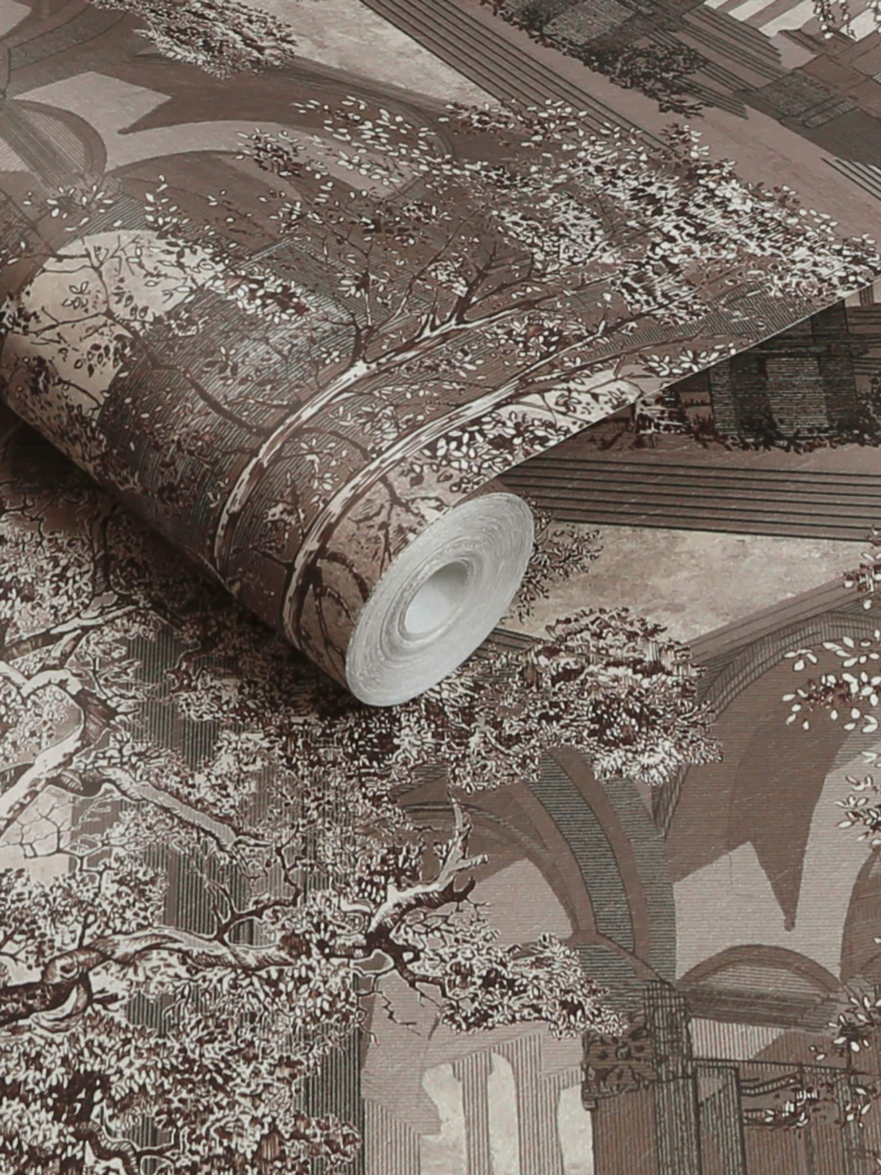 Graham & Brown Dusk Rivington Folly A4 wallpaper sample (British brand)
