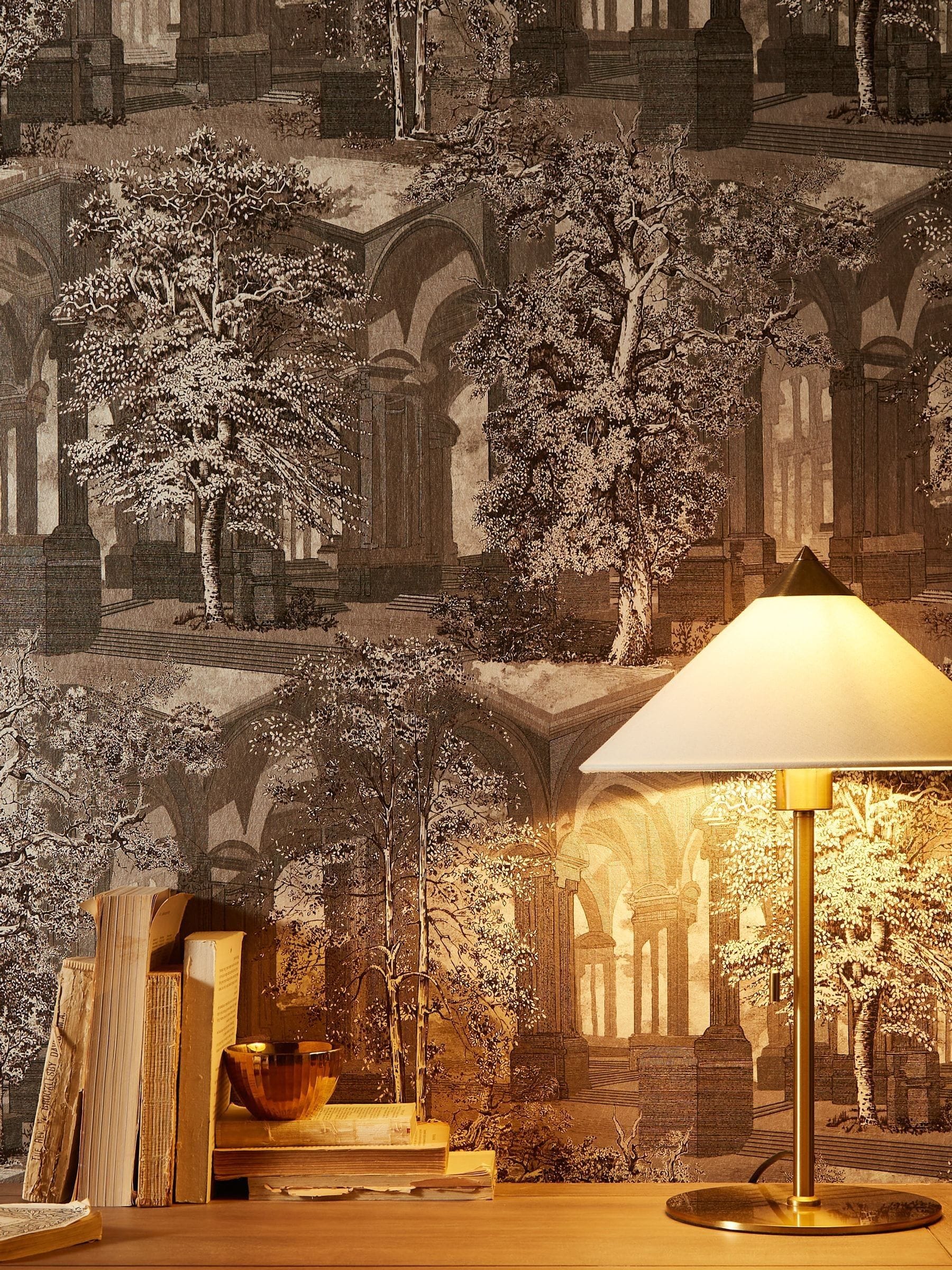 Graham & Brown Dusk Rivington Folly A4 wallpaper sample (British brand)