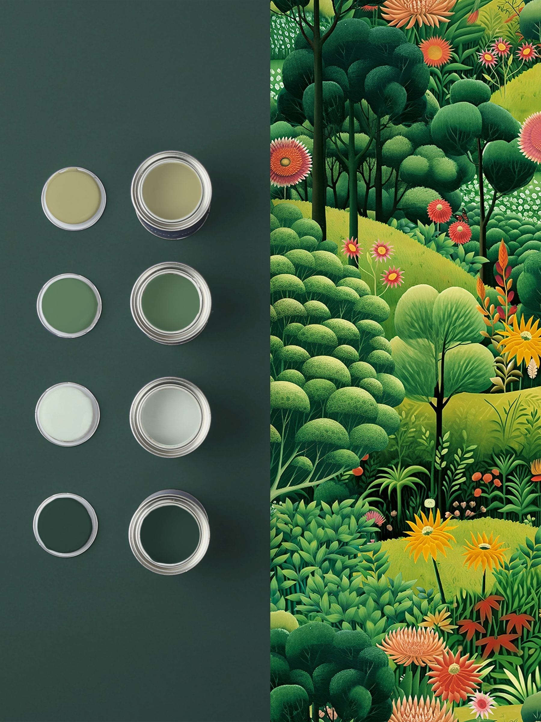Graham & Brown Arley Garden A4 wallpaper sample (British brand)