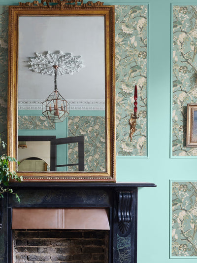 Next Graham & Brown Perrow Duck Egg A4 Wallpaper Sample- Buy online at McGrocer