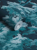 Graham & Brown Midnight Bobart's Garden wallpaper sample A4 (British brand)