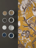 Graham & Brown Perrow Yellow wallpaper sample A4 (British brand)