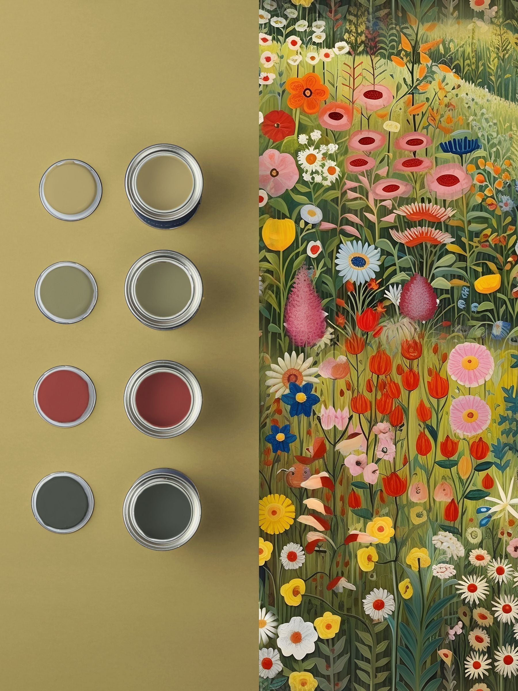 Graham & Brown wildflower wallpaper sample A4, imported from the UK