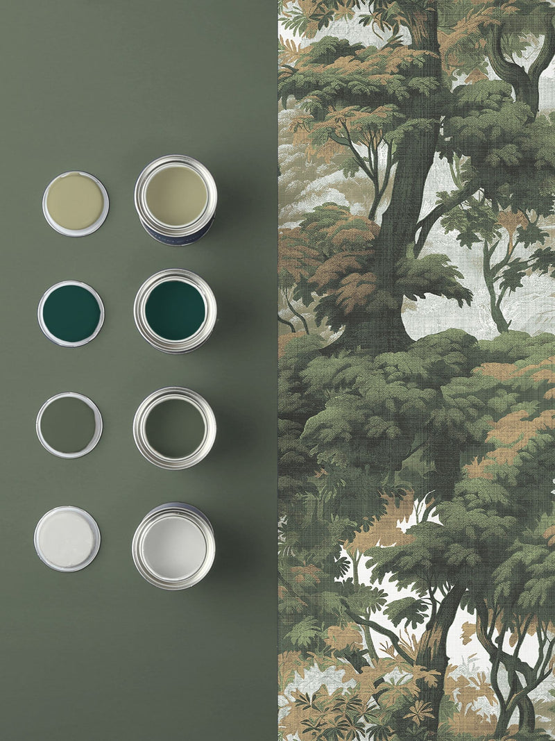 Graham & Brown Lush Green wallpaper sample A4, imported from the UK
