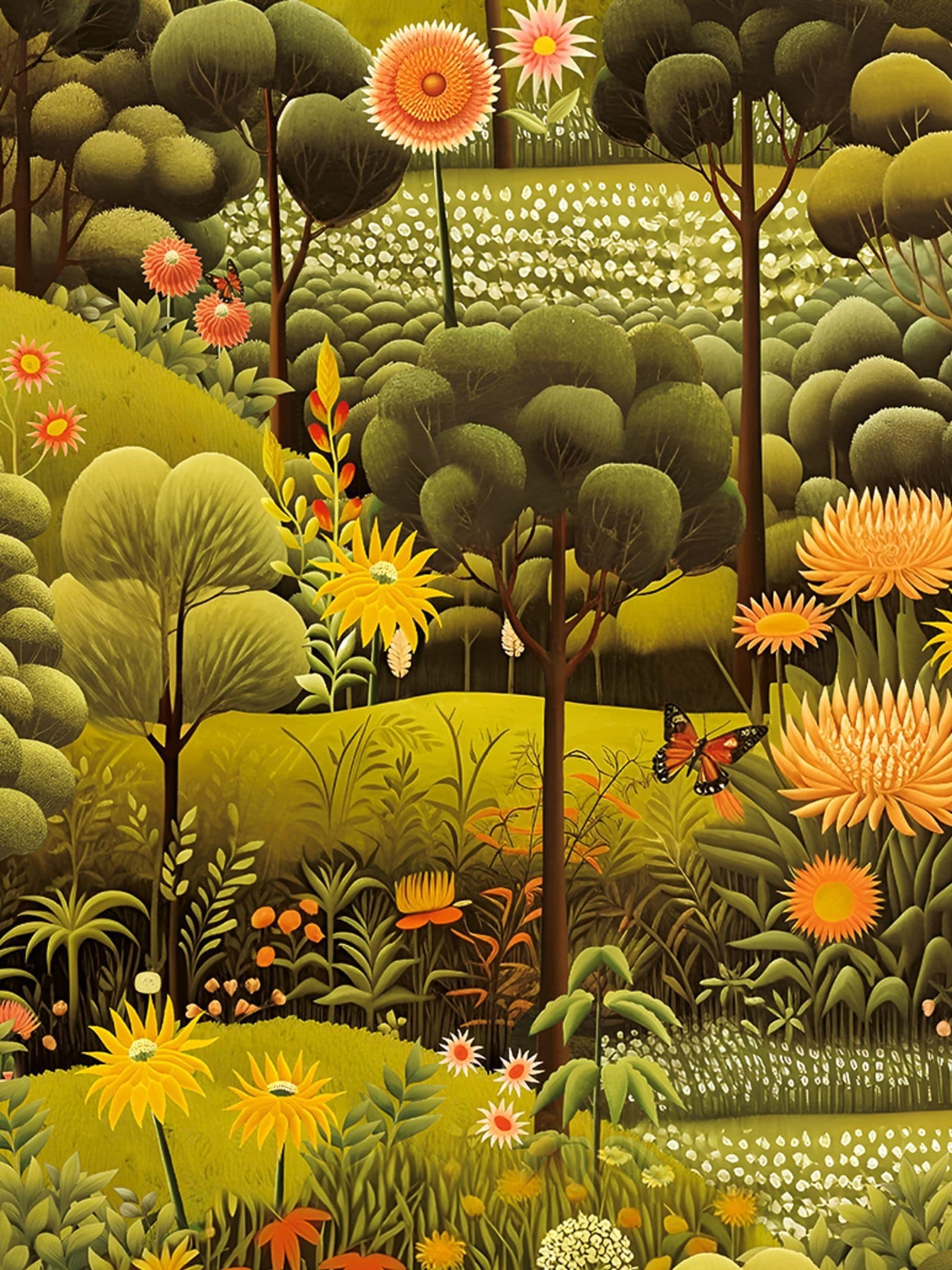 Graham & Brown Dusk Arley Garden wallpaper sample A4 (British brand)