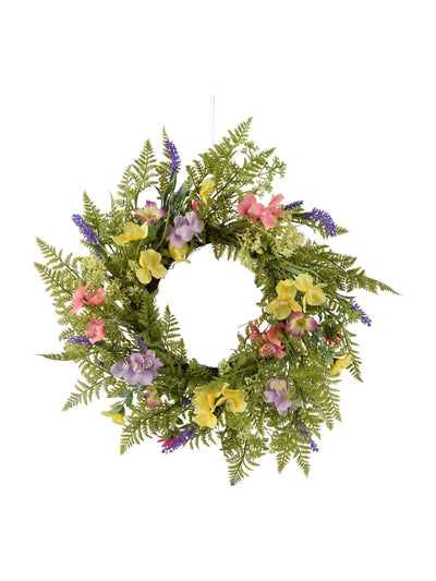 Everlands Blumen-Frühlingskranz Wohndeko 13 cm x 55 cm x 55 cm