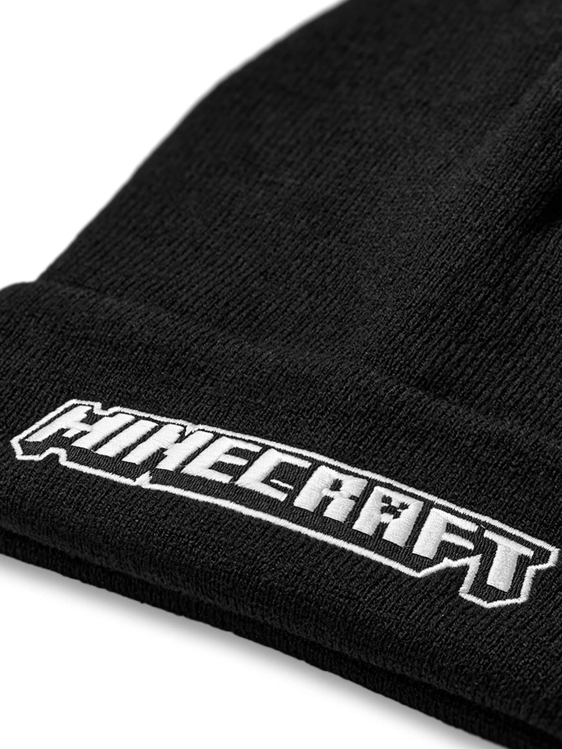 Vanilla Underground black Minecraft beanie hat, UK version