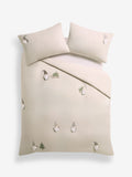 Natural Christmas Gonk duvet cover and pillowcase set, imported from the UK