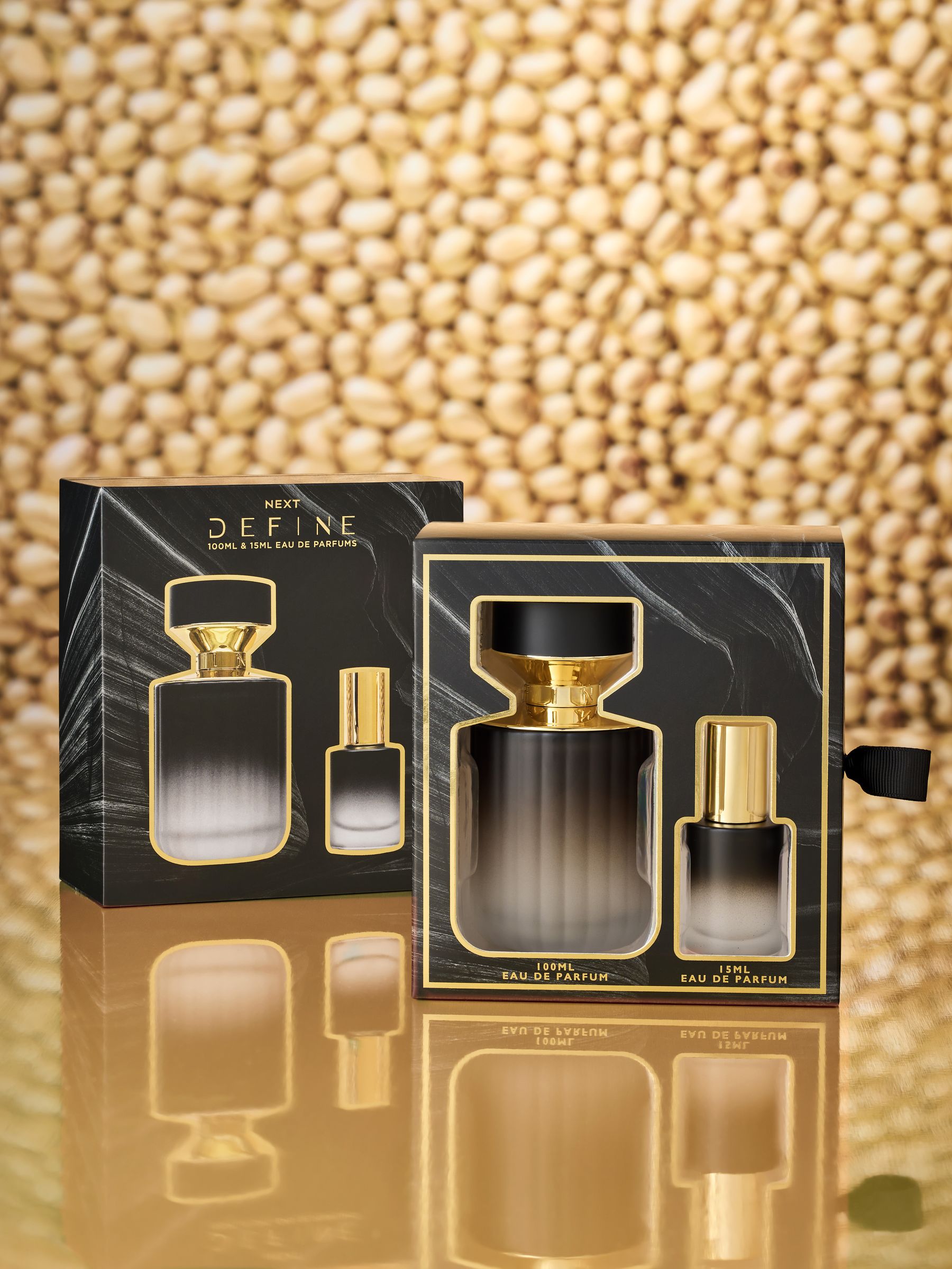 Define Eau de Parfum gift set with 100ml and 10ml sizes (British brand)
